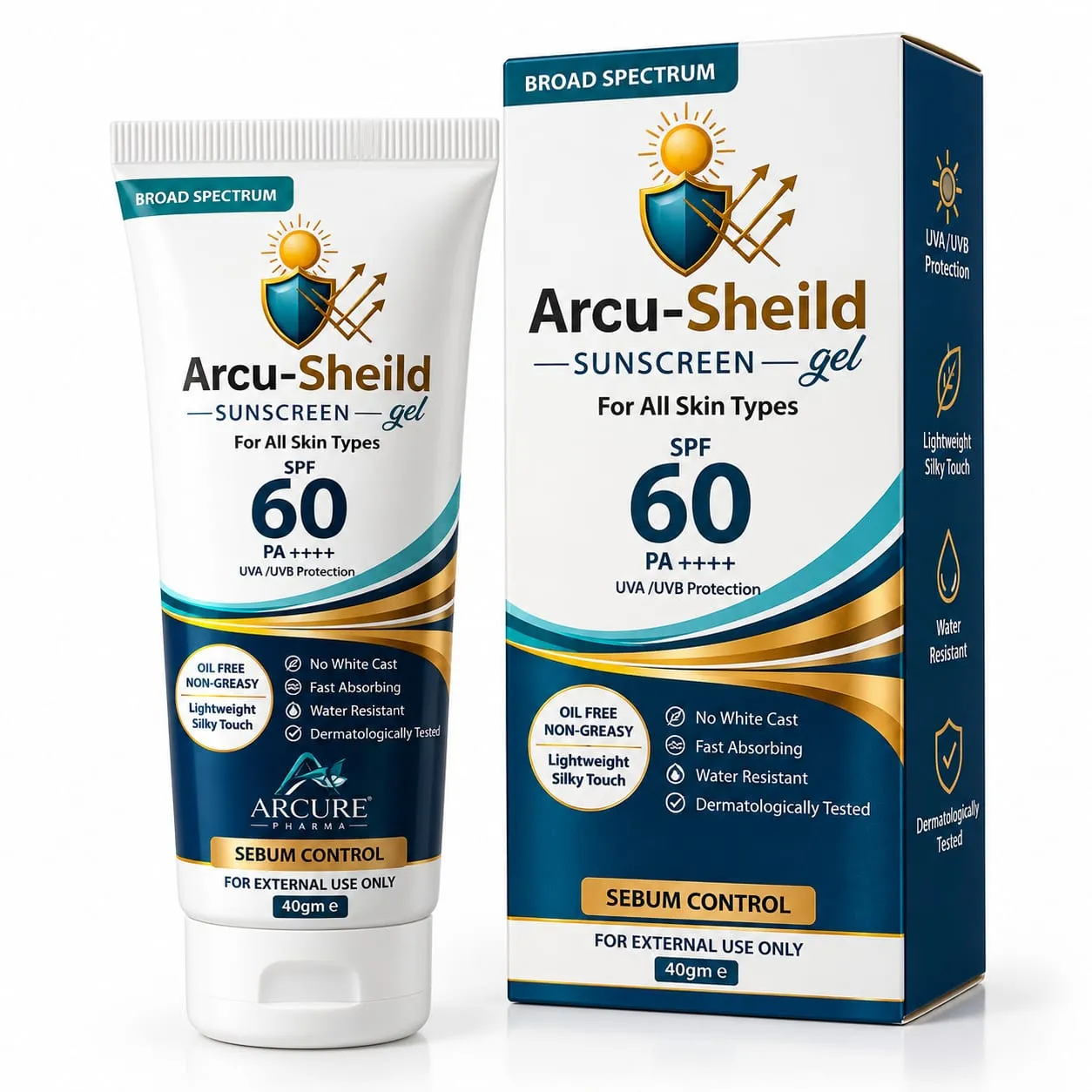 Arcu-Sheild Sunscreen Gel SPF 60 PA++++